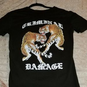 CRIMINAL DAMAGE BLACK TIGER PRINT